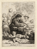 KG 03688
<br/>
Pannenkoekenbakster ( B 124)
<br/>
<em>Rembrandt (1606-1669)</em>